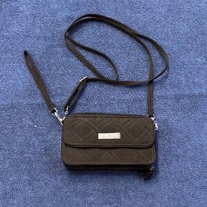 Vera Bradley Dark Brown Quilted Crossbody Bag